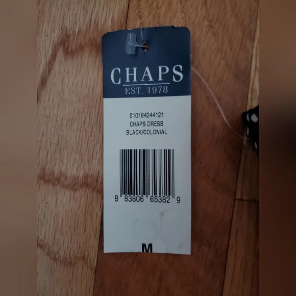 NWT Chaps polka dot a-line dress - Picture 6 of 6